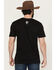 Image #4 - RANK 45® Men's Southwest Bull Short Sleeve Graphic T-Shirt, Black, hi-res