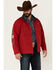 Resistol Men's Red Mexico Logo Sleeve Zip-Front Softshell Jacket , Red, hi-res