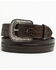 Image #1 - Cody James Men's Faux Alligator Inlay Billet Belt, Black Cherry, hi-res