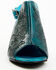 Image #4 - Roper Women's Burnished Tooled Sandals, Blue, hi-res