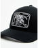 Image #2 - Lazy J Ranch Men's Black & White Elevation Cowhead Logo Patch Mesh-Back Ball Cap, Black, hi-res