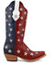 Black Star Women's Marfa Star Inlay Studded Western Boots - Snip Toe , Red/white/blue, hi-res