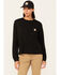 Image #1 - Carhartt Women's Loose Fit Lightweight Long Sleeve Pocket T-Shirt, Black, hi-res