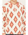 Image #3 - Shyanne Girls' Southwestern Printed Polar Fleece Hooded Pullover, Cream, hi-res