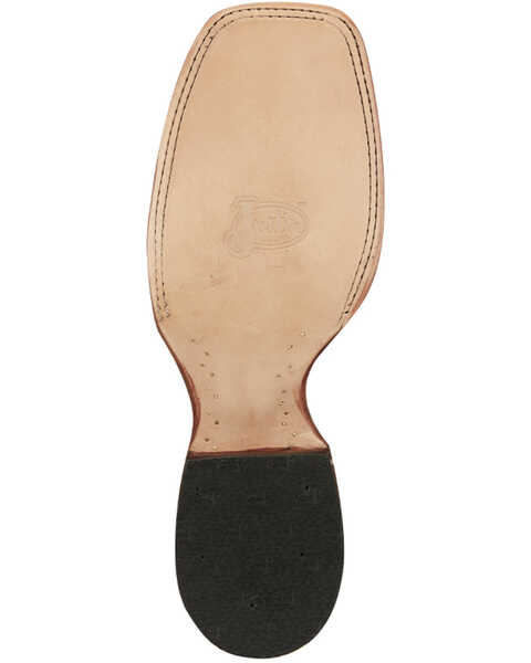 Image #2 - Justin Men's Hombre Western Boots - Broad Square Toe , Black, hi-res