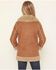 Image #4 - Shyanne Girls' Highland Reversible Faux Suede Sherpa Jacket, Rose, hi-res