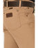Image #4 - Wrangler Men's Tough Comfort Performance Slim Straight Canvas Jeans, Wheat, hi-res