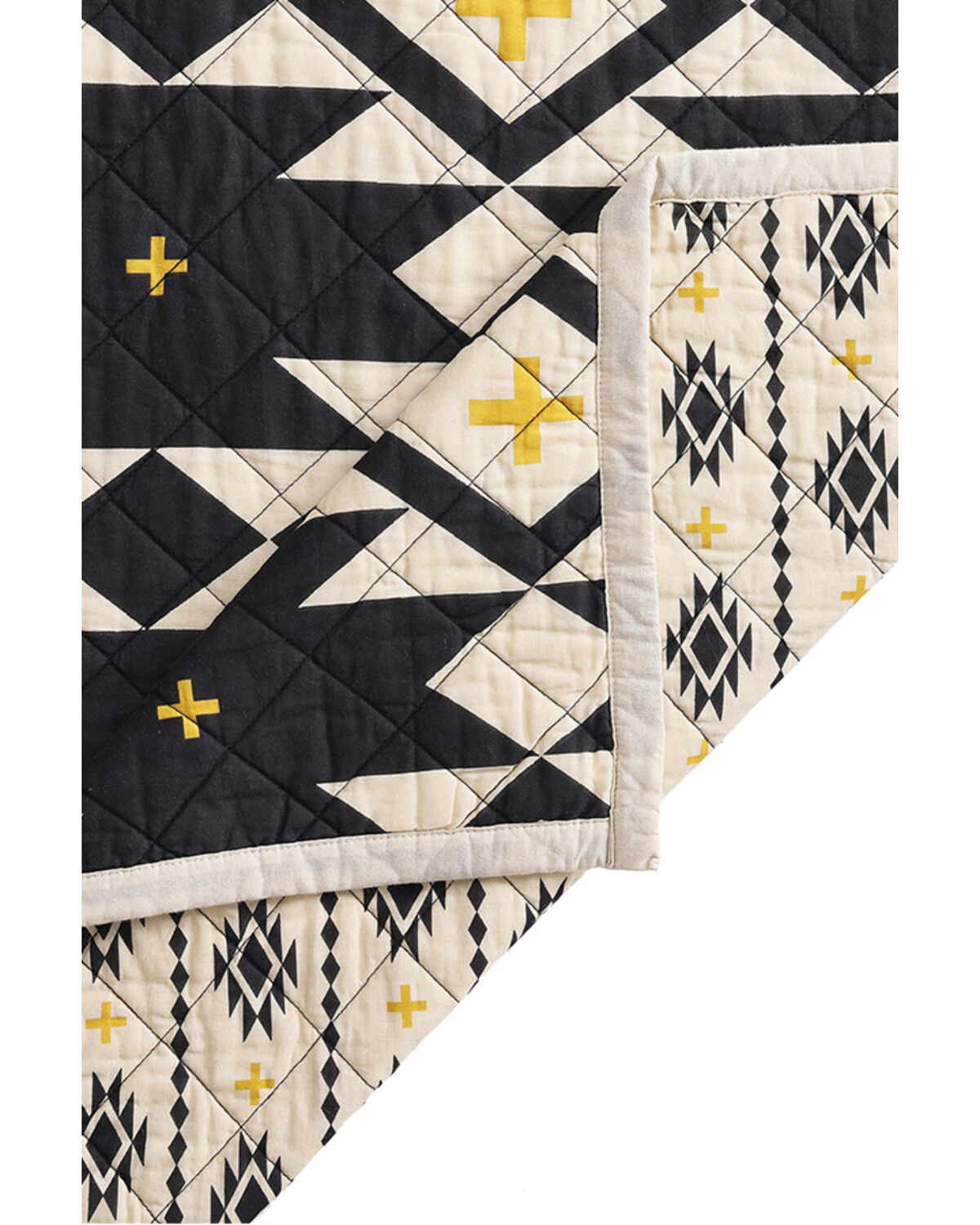Image #3 - HiEnd Accents High Desert Reversible 2 Piece Quilt Set - Twin Size, Black, hi-res