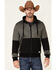 Image #1 - Hooey Men's Gray & Black Tech Fleece Zip-Front Jacket, Grey, hi-res