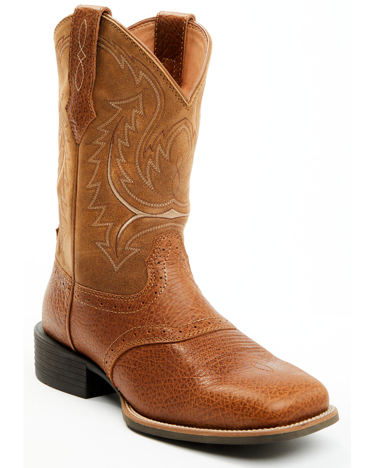 Image #1 - Cody James Men's Force Western Boots - Broad Square Toe, Brown, hi-res