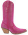 Image #2 - Dingo Women's Silver Dollar Western Boots - Snip Toe, Fuchsia, hi-res