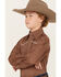 Image #2 - Cowboy Hardware Boys' Curvy Diamond Print Long Sleeve Snap Western Shirt, , hi-res
