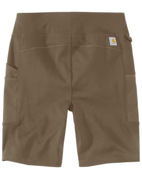Image #4 - Carhartt Women's Force Fitted Lightweight Utility Work Shorts, Brown, hi-res