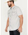 Image #2 - Moonshine Spirit Men's Striped Short Sleeve Western Snap Shirt, White, hi-res