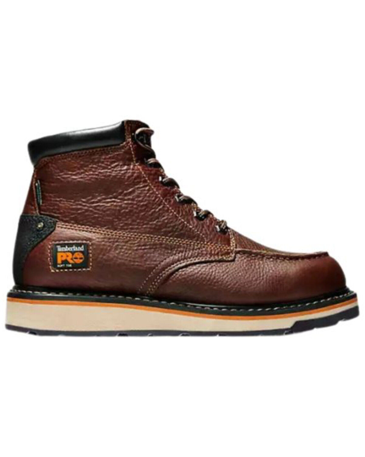 Image #2 - Timberland PRO Men's 6" Gridworks Waterproof Moc Work Boots - Soft Toe, Brown, hi-res