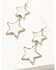 Image #2 - Shyanne Women's Star Dangle Earrings , Silver, hi-res