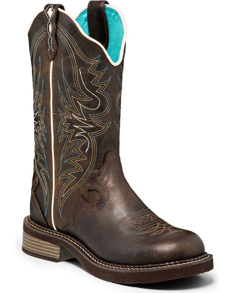 justin gypsy boots round toe