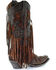 Corral Women's Leopard Stud & Fringe Western Boots - Snip Toe, Honey, hi-res