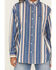 Image #3 - Wrangler Retro Women's Striped Long Sleeve Snap Western Shirt, Blue, hi-res