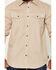 Image #3 - Cody James Men's FR Paisley Striped Print Long Sleeve Snap Stretch Work Shirt, Tan, hi-res