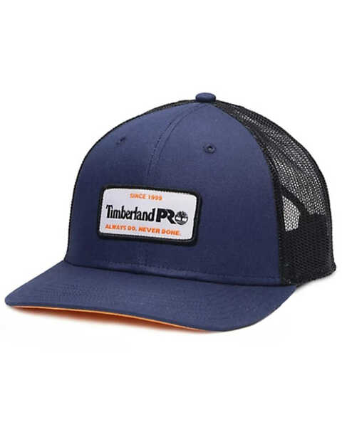 Timberland PRO Men's A.D.N.D. Logo Patch Mesh Back Trucker Cap, Navy, hi-res
