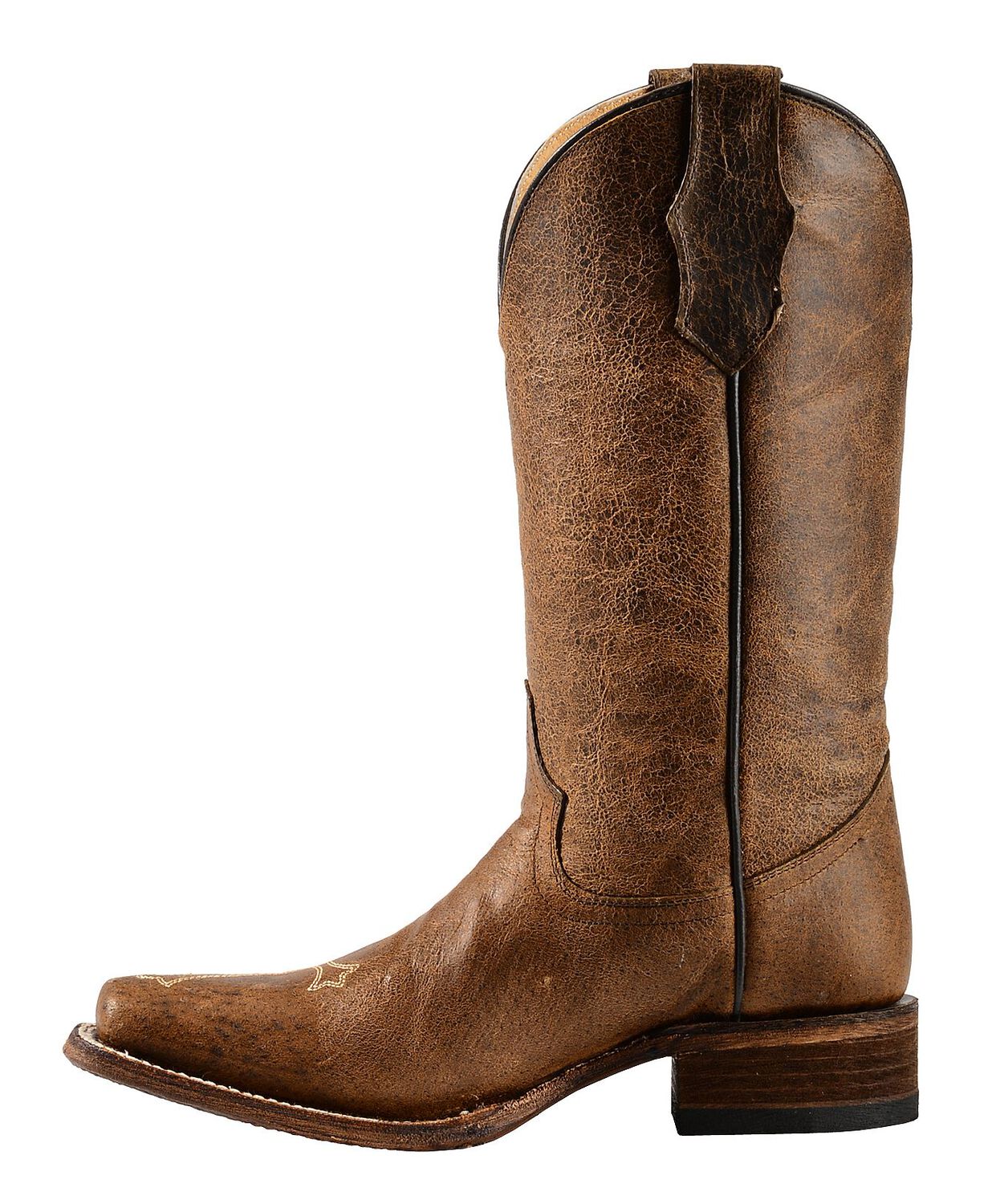 Image #3 - Circle G Women's Cross Embroidered Western Boots - Square Toe, , hi-res