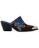 Image #2 - Azalea Wang Women's Cecily Denim Western Mules, Blue, hi-res