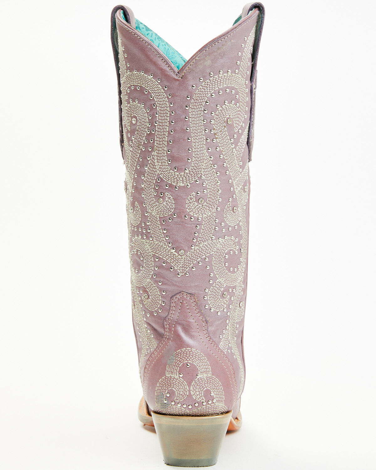 Image #5 - Corral Women's Metallic Embellished Overlay Western Boots - Snip Toe, Rose, hi-res