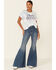 Cut & Paste Women's Tie-Dye Made In America Graphic Tee , Blue, hi-res