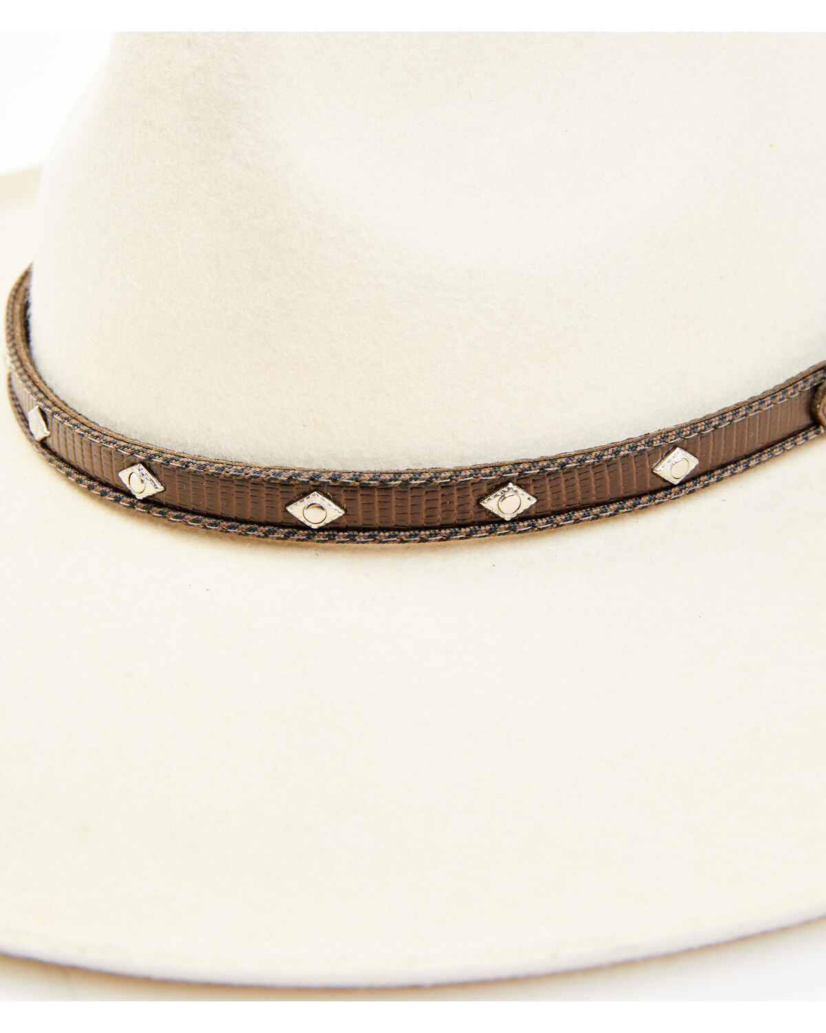 Image #2 - Cody James Men's Diamond Concho Hat Band, Brown, hi-res