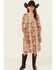 Hayden LA Girls' Floral Dress, Mustard, hi-res