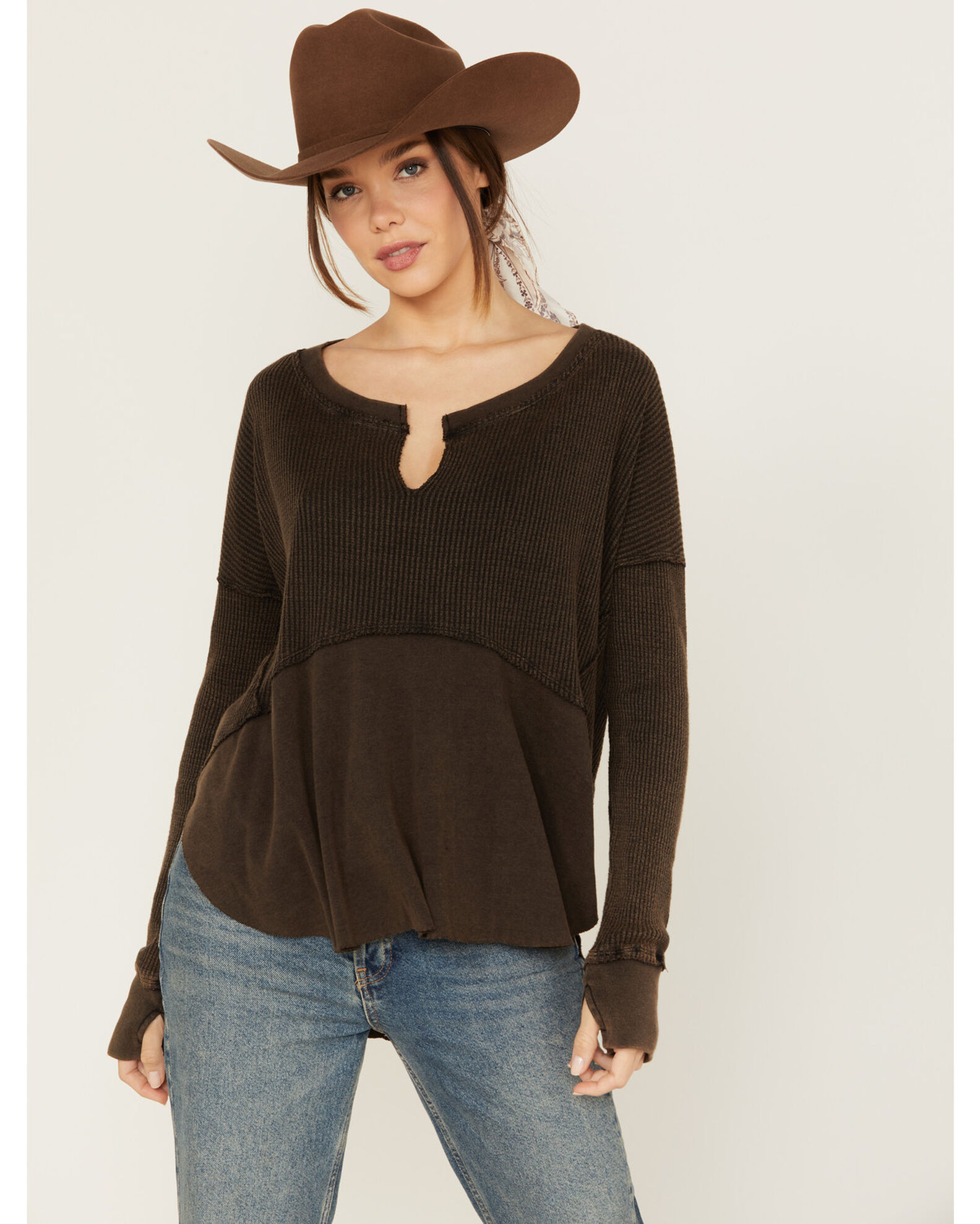 Free people black thermal deals