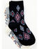 Image #2 - Shyanne Girls' Jesse Southwestern Crew Socks - 3-Pack, Blue, hi-res