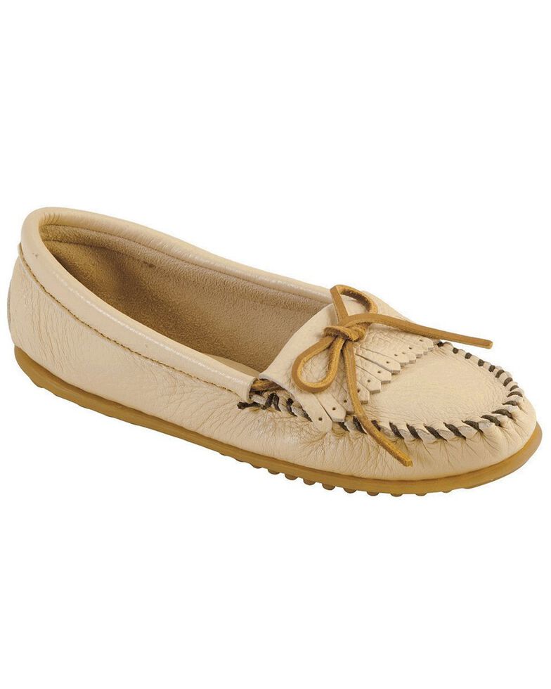 minnetonka women's double deerskin softsole moccasin