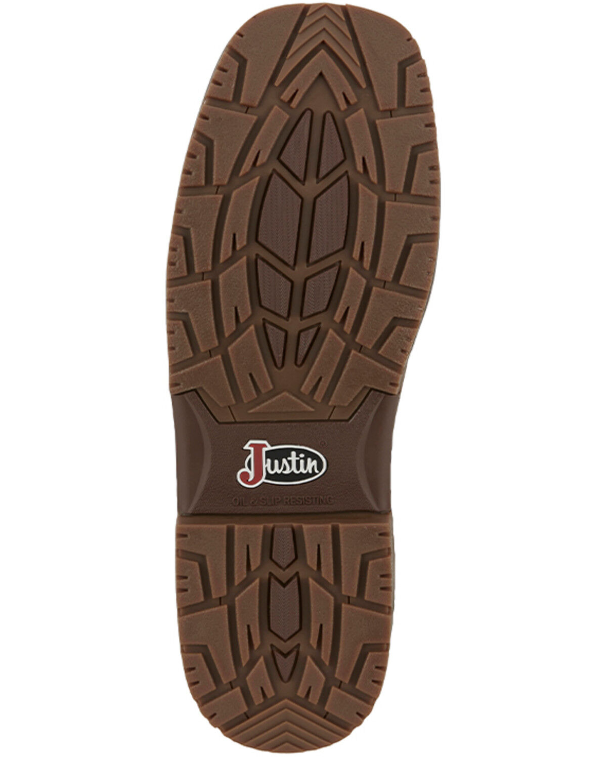 Image #7 - Justin Men's Broncy Waterproof Western Work Boots - Composite Toe, Brown, hi-res