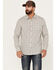 Brothers & Sons Men's Plaid Long Sleeve Button-Down Western Shirt, Tan, hi-res