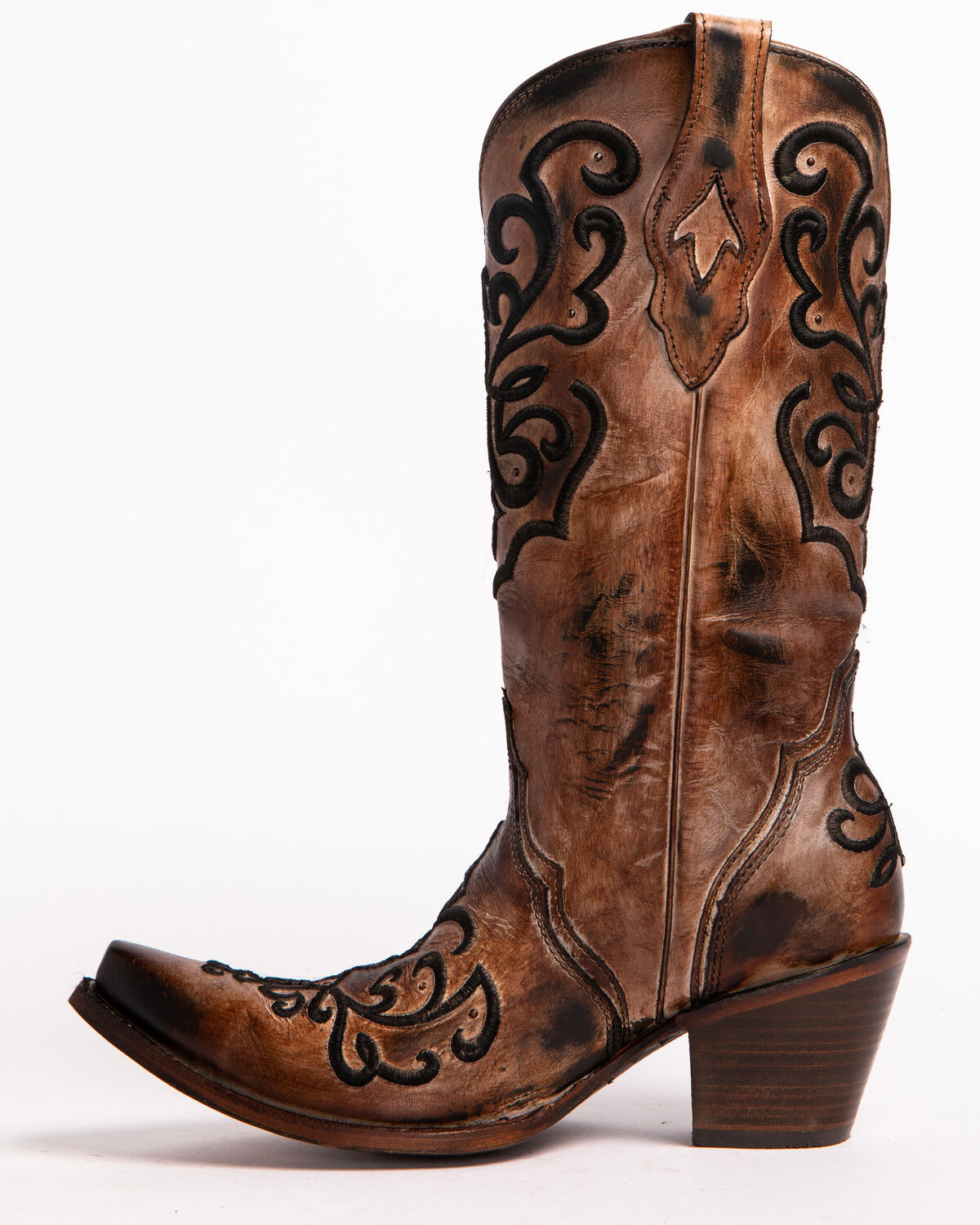 Image #2 - Corral Women's Cord Stitch Cowgirl Boots - Snip Toe, , hi-res