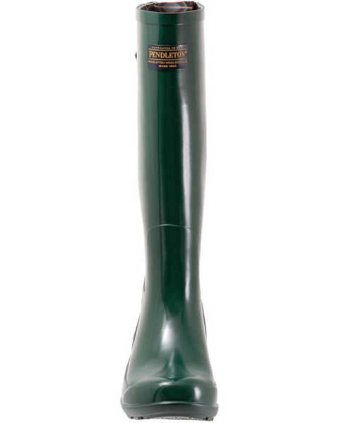 Image #4 - Pendleton Women's Gloss Tall Rain Boots - Round Toe, Green, hi-res