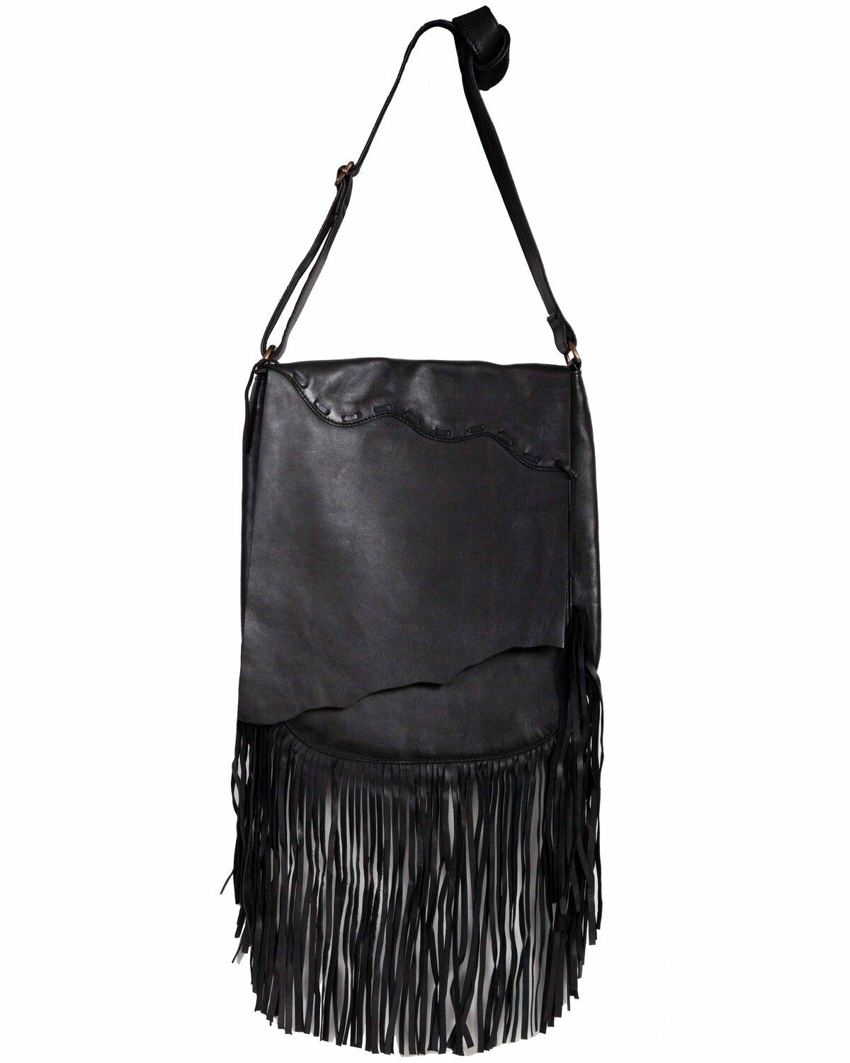 Scully Women's Fringe Crossbody Bag, Black, hi-res