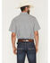 Image #4 - Gibson Trading Co Men's haven Geo Print Short Sleeve Snap Western Shirt - Big, Light Blue, hi-res