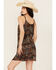 Image #4 - Shyanne Women's Printed Slip Dress, Dark Brown, hi-res