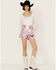 Image #1 - BLANKNYC Women's High Rise Metallic Shorts, Pink, hi-res