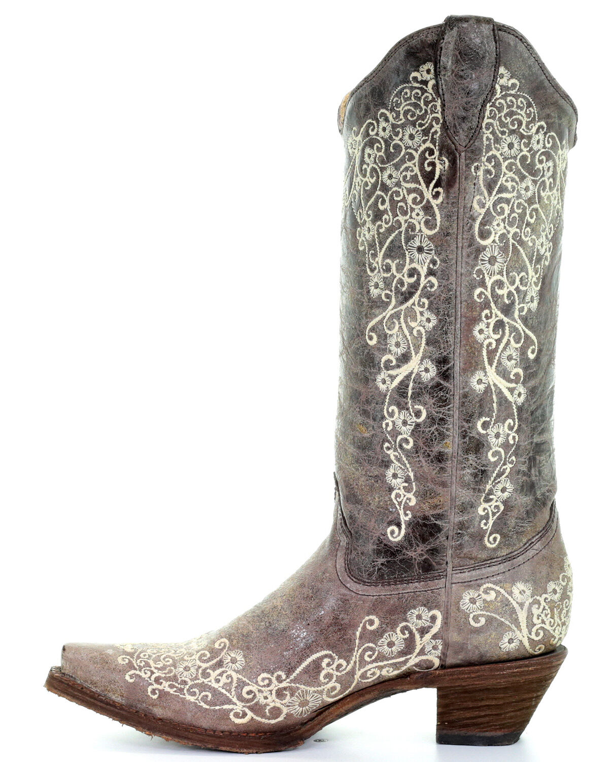 corral women's bone embroidery western boots
