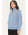 Image #2 - Ariat Women's Boot Barn Exclusive Coronet Half Zip Pullover, Blue, hi-res