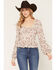 Image #1 - Ash & Violet Women's Boot Barn Exclusive Conversational Print Corset Top, Ivory, hi-res