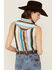 Image #4 - Cowgirl Hardware Women's Serape Striped Sleeveless Snap Western Shirt, Turquoise, hi-res
