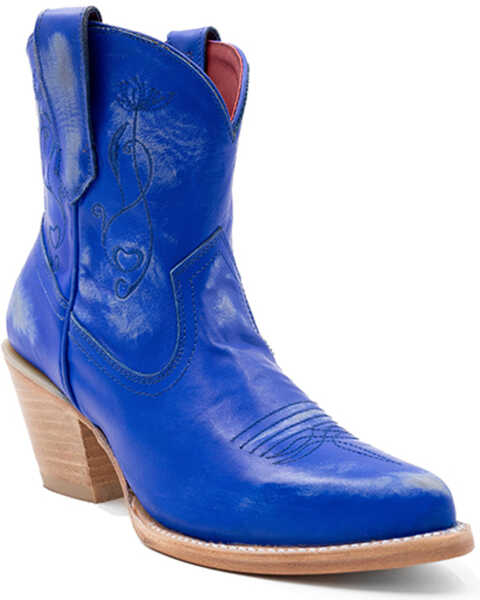 Image #1 - Ferrini Women's Pixie Western Boots - Pointed Toe, Blue, hi-res