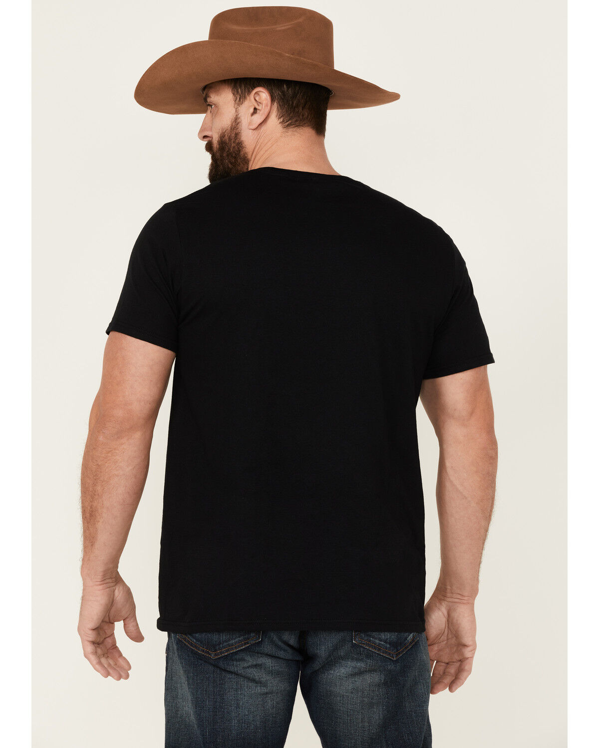 Image #4 - Paramount Network's Yellowstone Men's Dutton Ranch Logo Short Sleeve T-Shirt, Black, hi-res