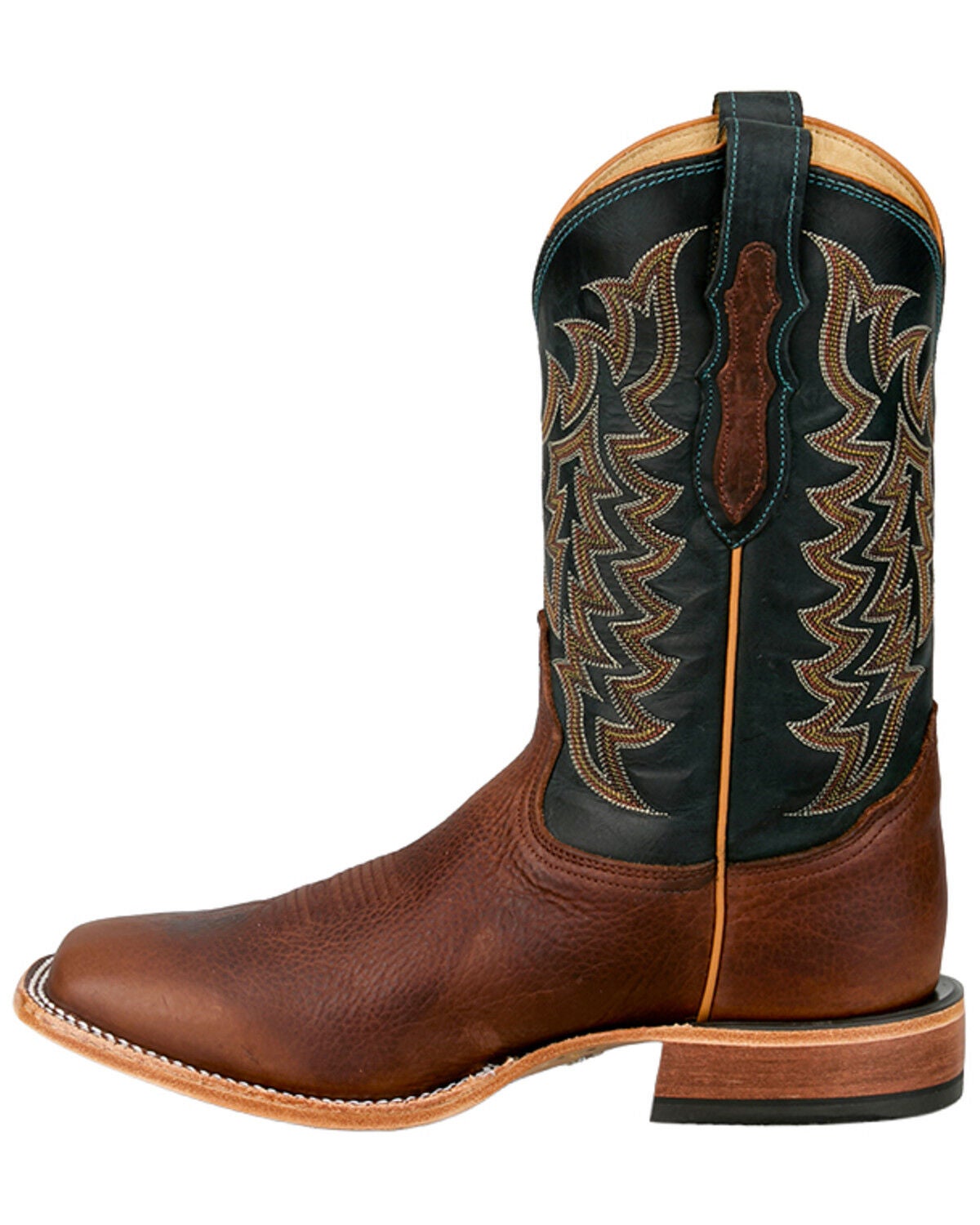 Image #3 - Tony Lama Men's Alfredo Exotic Bison Western Boots - Broad Square Toe, Brown, hi-res