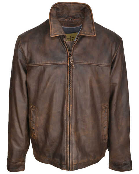 Image #1 - STS Ranchwear Boys' Brown Youth Rifleman Leather Jacket , , hi-res
